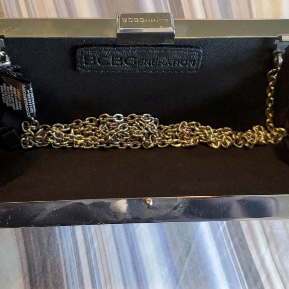 BCBGeneration silver clutch - Picture 2 of 3